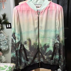 Ted Baker London Tropical Ombre Bomber Jacket